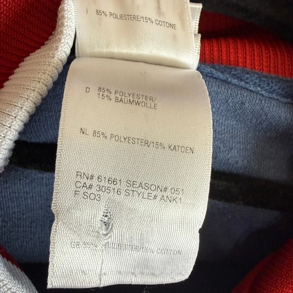 Y2K The North Face Retro Knit Track‎ Warm Up Jacket Mens M Navy Crimson White